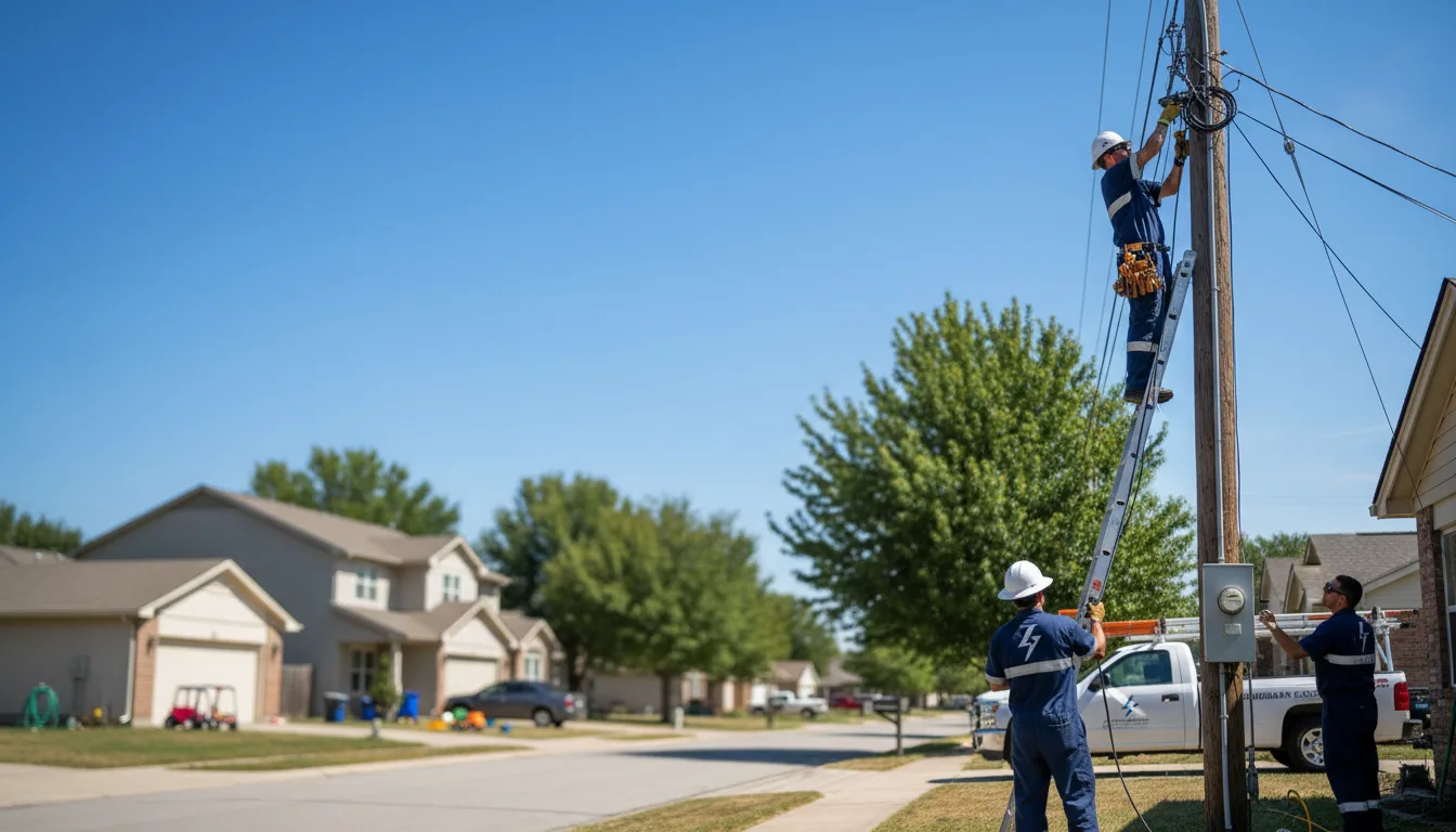 Residential electrician providing installation services in Beacon, IA